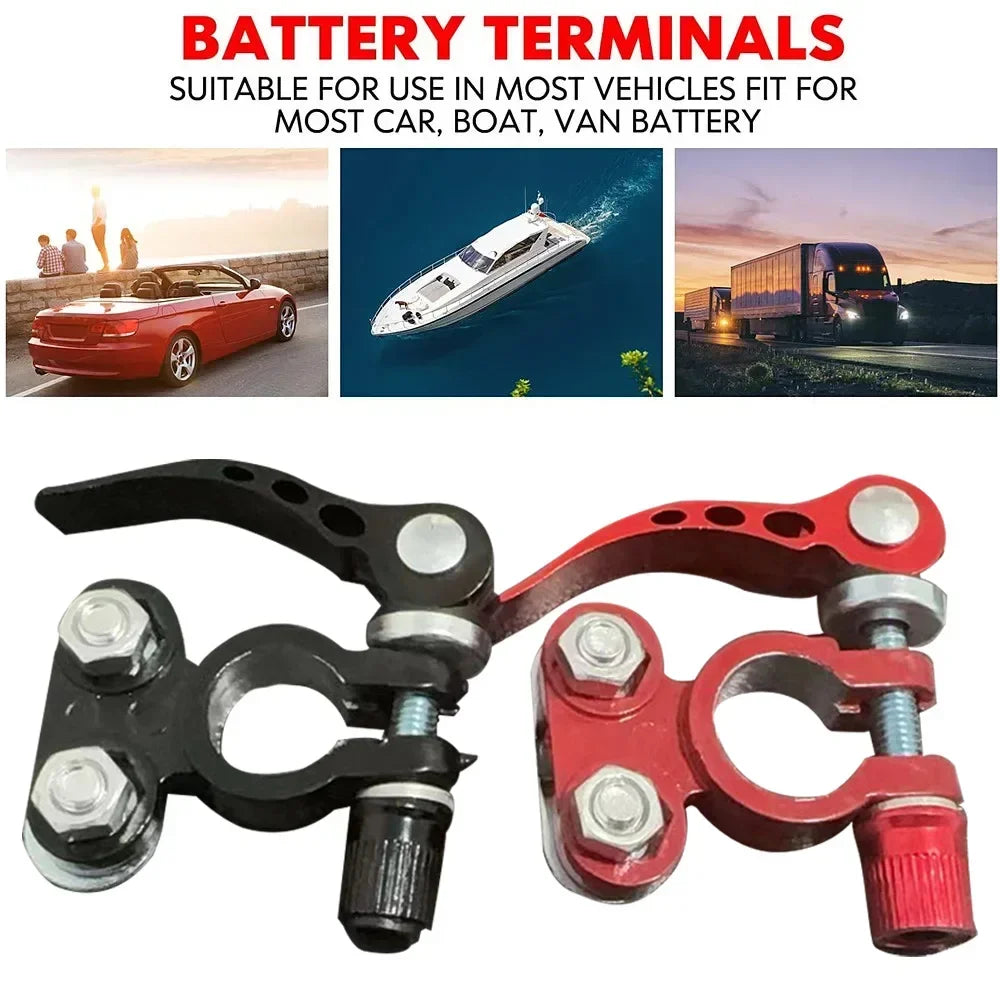 Car Battery Terminal Connectors Quick Releas Top Post Connector Pole Heavy-duty Clamp Clip Terminal Pile Head for Caravan Boat - Image 4