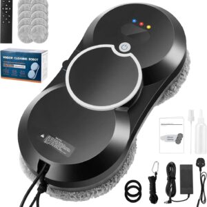 Upgrade 5600Pa Intelligent Window Cleaning Robot, Multiple Safety System Glass Cleaners for High-Rise Windows Ceiling