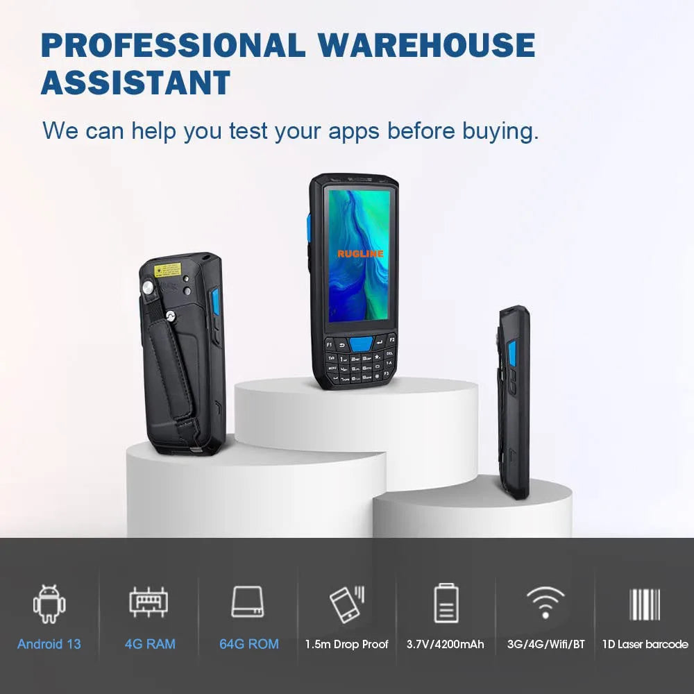 RUGLINE PDA Android Handheld Terminal Honeywell Barcode Scanner 1D 2D QR Portable Data Collector Terminal Device With 4G NFC - Image 3