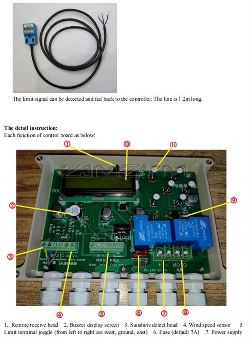 High Current Single Axis Solar Automatic Tracking Controller Solar Tracker System Solar Slant Solar Panel Tracker Controller - Image 9