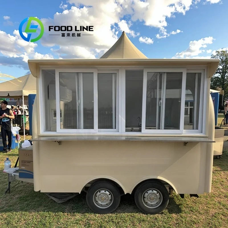 Commercial Food Truck Trailer Fully Equipped Multifunction Mobile Kitchen Customized