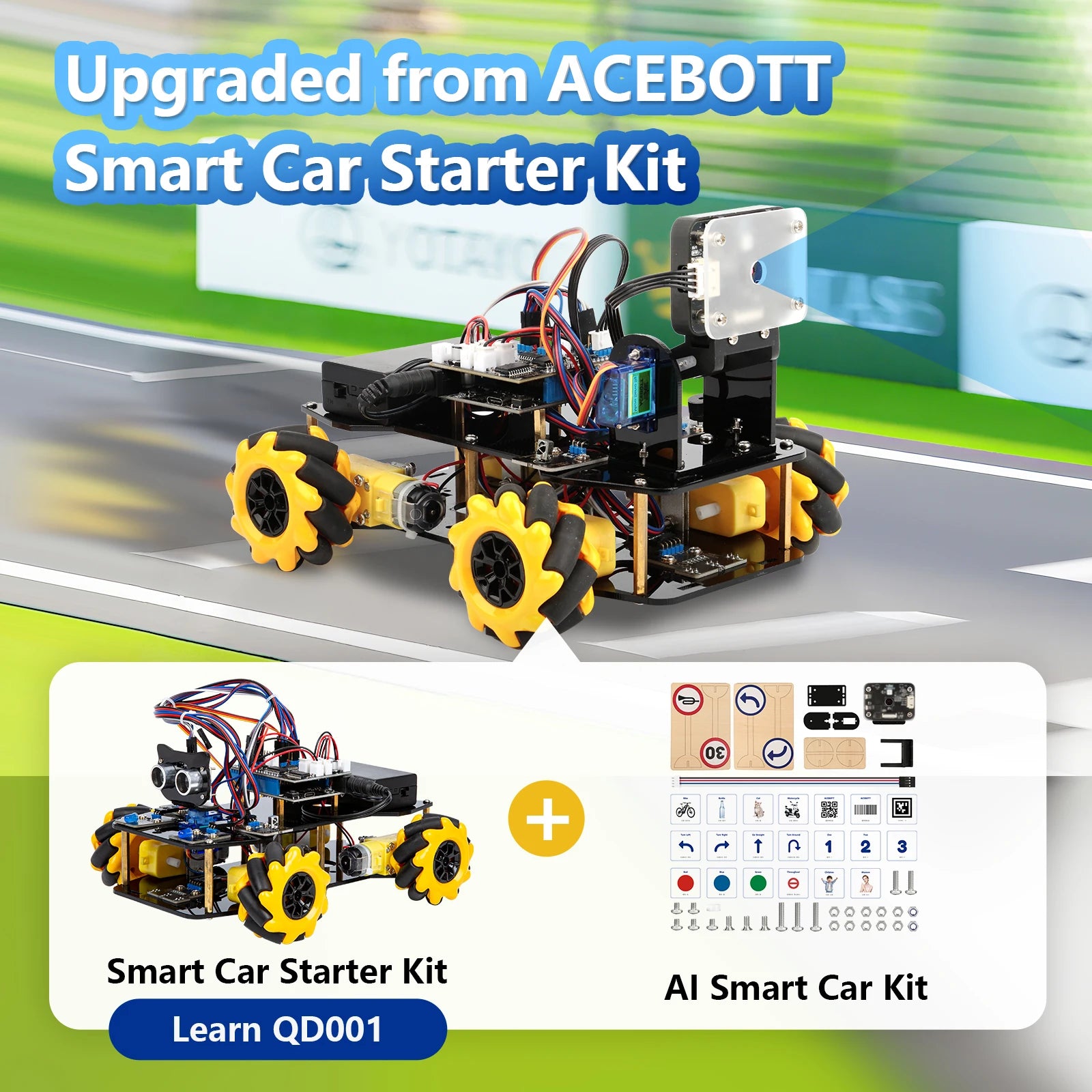 ACEBOTT AI Robot Car Kit with Real-Time Object Detection and Tracking for Arduino Smart Robotics Programming Kit - Image 5