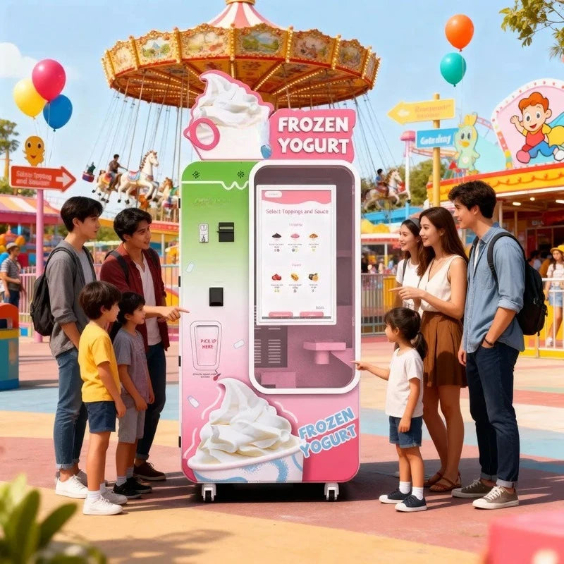 Customized Soft Ice Cream Machine for Retail Vending Projects Energy Efficient High Output Cost Effective Ideal for Business - Image 6