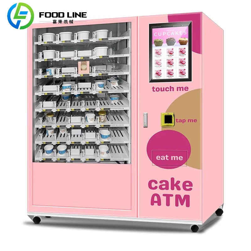 Custom Automated Hot Food Vending Machine for Business Commercial Self Service Hot Meal Vending Machine with Touch Interface - Image 3