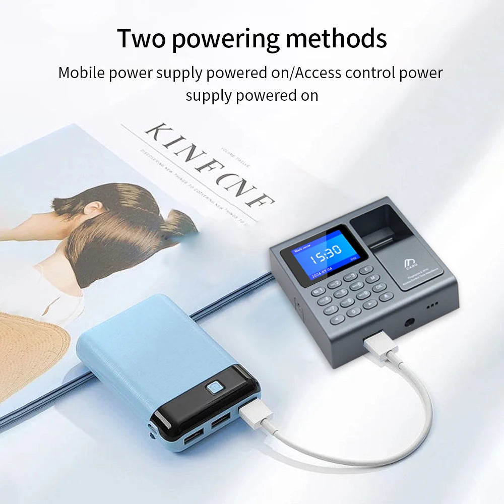 Biometric Fingerprint Scanner RFID Access Control System 1000 User USB Time Recorder Attendance Employee Machine - Image 6
