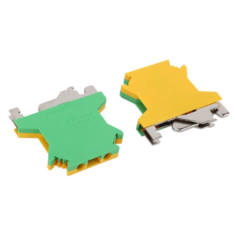 3X DIN Rail Terminal Blocks Kit Terminal+Ground Blocks+Aluminum Rail+End Brackets+End Covers+Jumpers Kits - Image 3