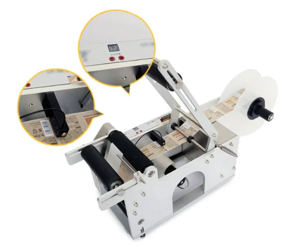 LT-50 Semi-Automatic Bottle Labeling Machine Adjustable Conveyor For Cartons Metal Glass Paper Wood PLC - Image 6