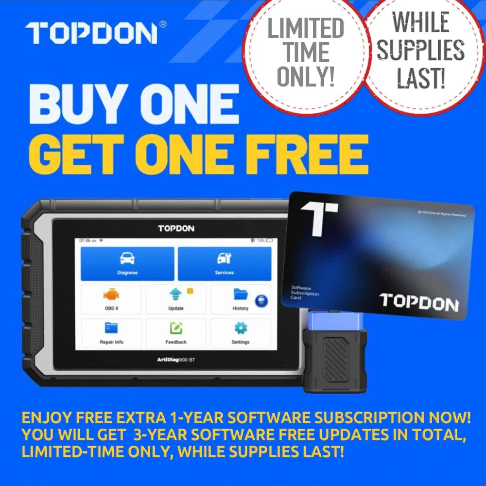 TOPDON AD900BT Newest Obd2 Scanner Bidirectional Full System Diagnostic Tool with ECU Coding 28+ Reset 3 Years Free Update - Image 6