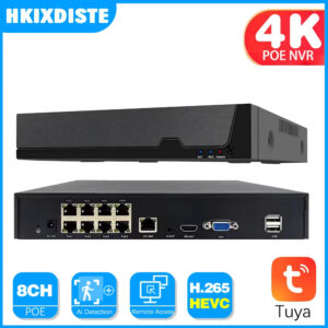 SMART LIFE 4K 8CH PoE NVR 8MP CCTV Security System Face Detection H.265+ Network Surveillance Audio Video Recorder NVR Tuya app