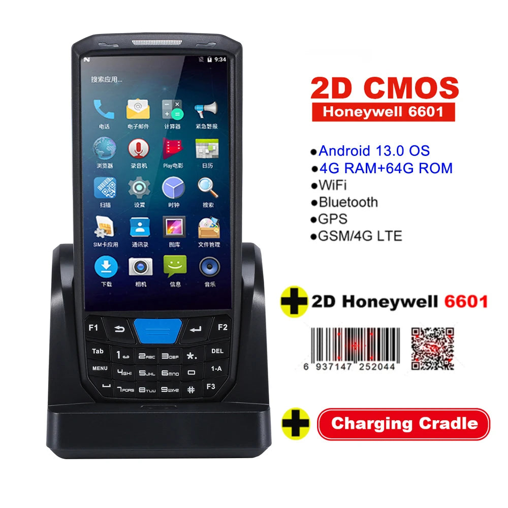 RUGLINE PDA Android Handheld Terminal Honeywell Barcode Scanner 1D 2D QR Portable Data Collector Terminal Device With 4G NFC - Image 27