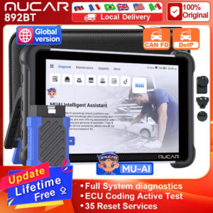 MUCAR 892BT AI-Assisted Bi-Directional Scan Tool Full System OBD2 Scanner Diagnostic Tool ECU Coding 35 Services With CANFD DOIP