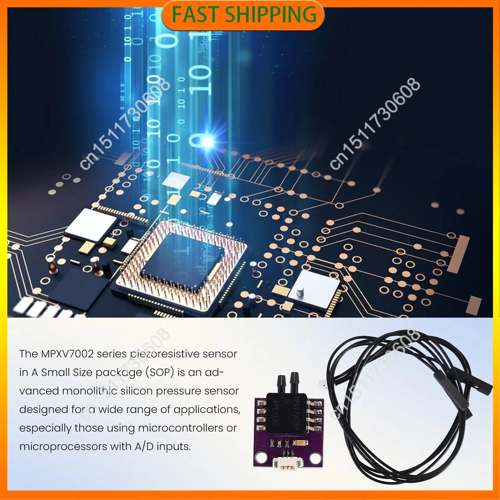 MPXV7002DP sensor board view 3
