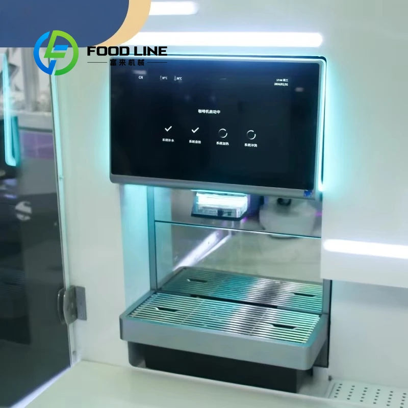 Customized 24H Smart Unmanned Coffee Kiosk Automatic Coffee Robot Vending Machine for Commercial Catering - Image 3