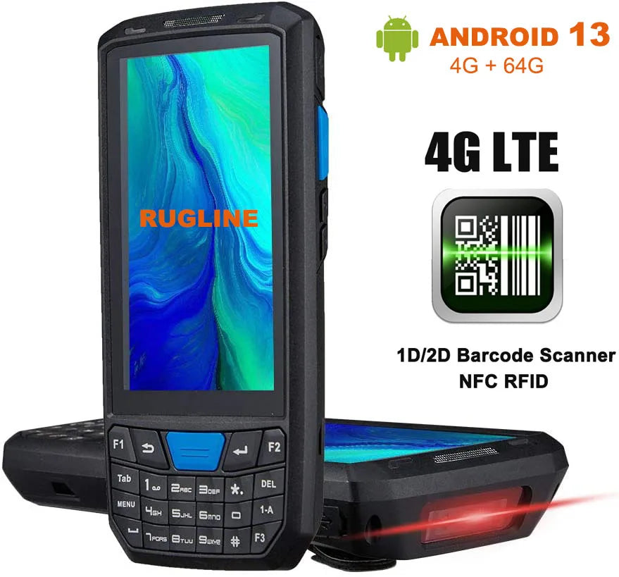 RUGLINE PDA Android Handheld Terminal Honeywell Barcode Scanner 1D 2D QR Portable Data Collector Terminal Device With 4G NFC - Image 4