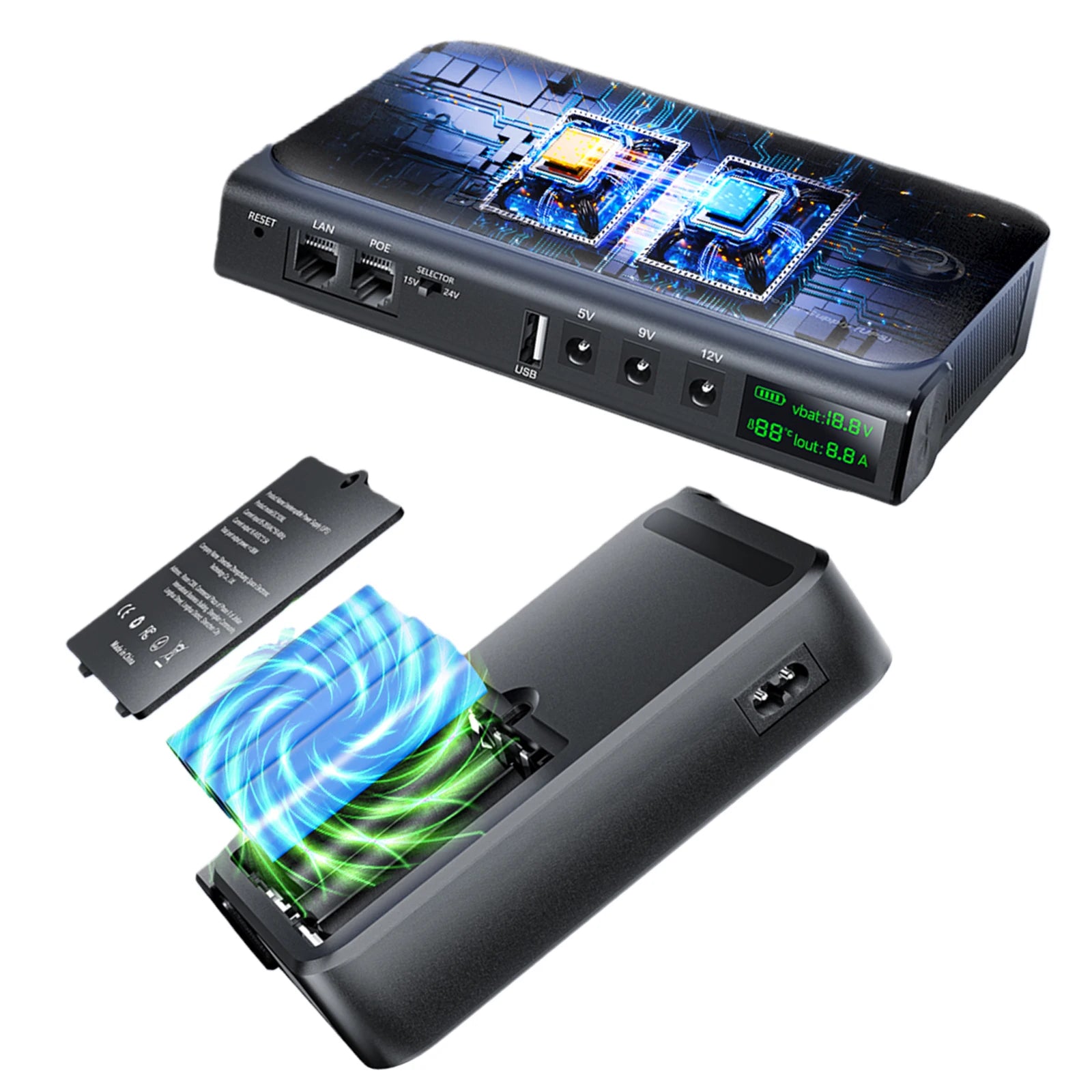 UPS Uninterruptible Power Without Battery UPS Backup Battery Power Supply Supports 5V/9V/12V for Router/Modem/ Camera - Image 9