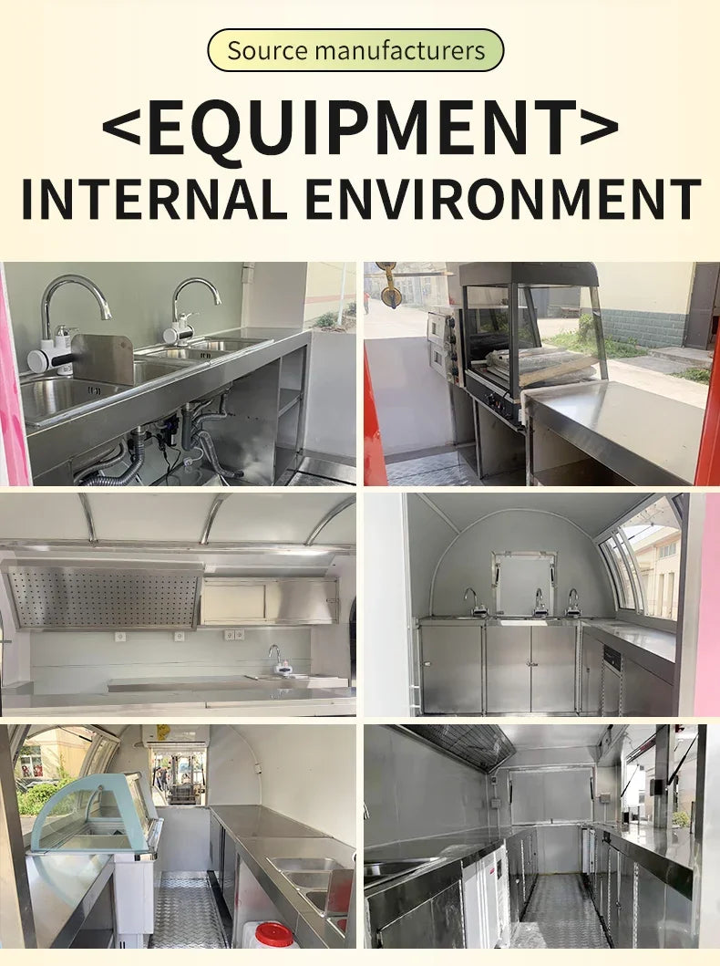 Commercial Food Truck Trailer Fully Equipped Multifunction Mobile Kitchen Customized - Image 12