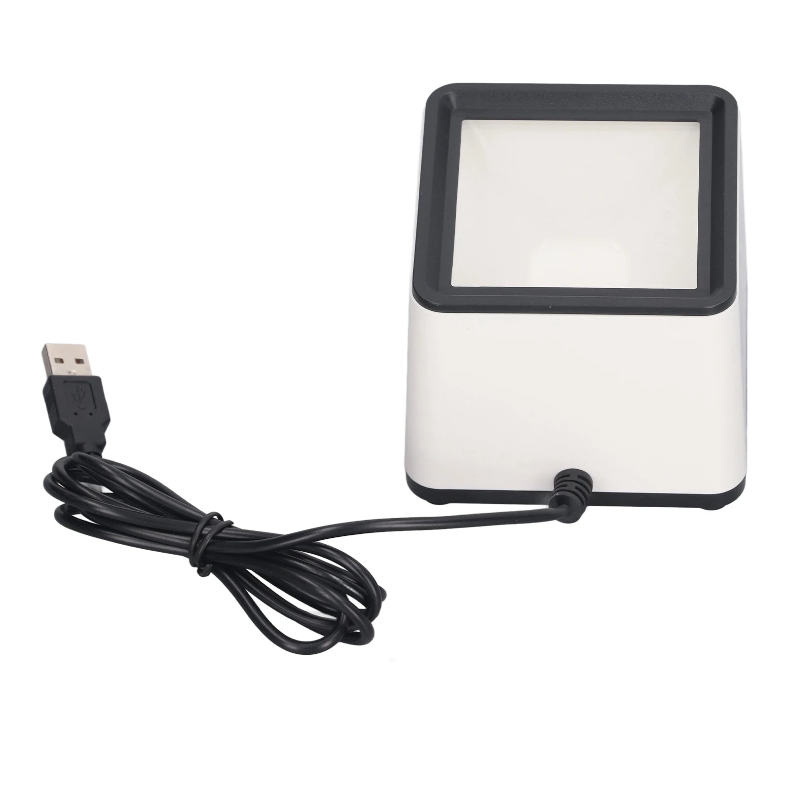 Desktop Barcode Scanner Hands Barcode Scanner Voice Announcement Quick Response 2D Desktop Barcode Reader for Business
