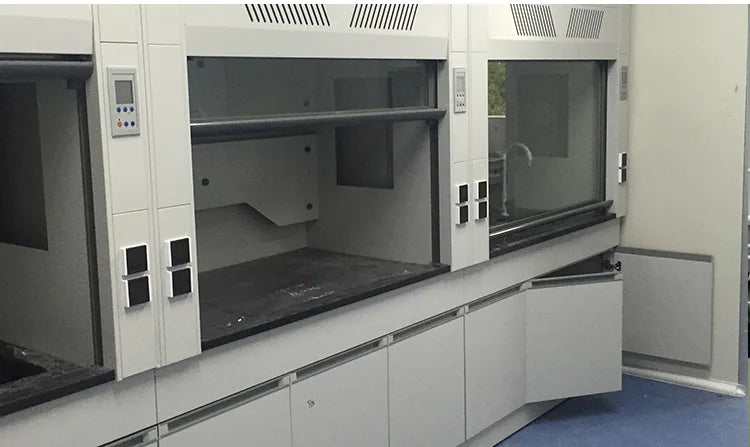 Laboratory workbench All-steel fume hood Laboratory fume hood Self-cleaning custom chemical laboratory special equipment - Image 10