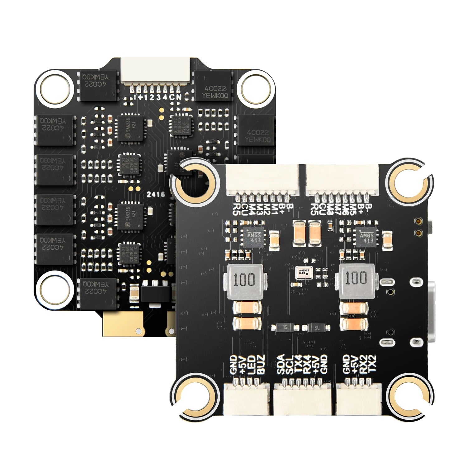 Air Force FT405-60A-CGM Flight Controller & Electronic Speed Controller Mini Stack for FPV Freestyle Drones Racing Drone