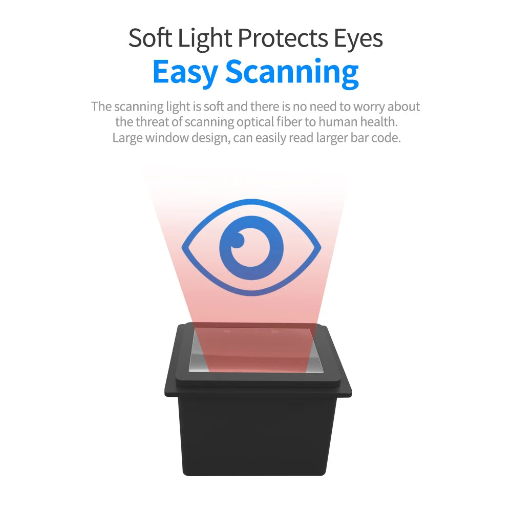 Embedded Barcode Scanner Self-Induction 1D/2D/QR Bar Code Reader Module USB Scanner for Gate Machine Tickets Checking Mobile Pay - Image 3