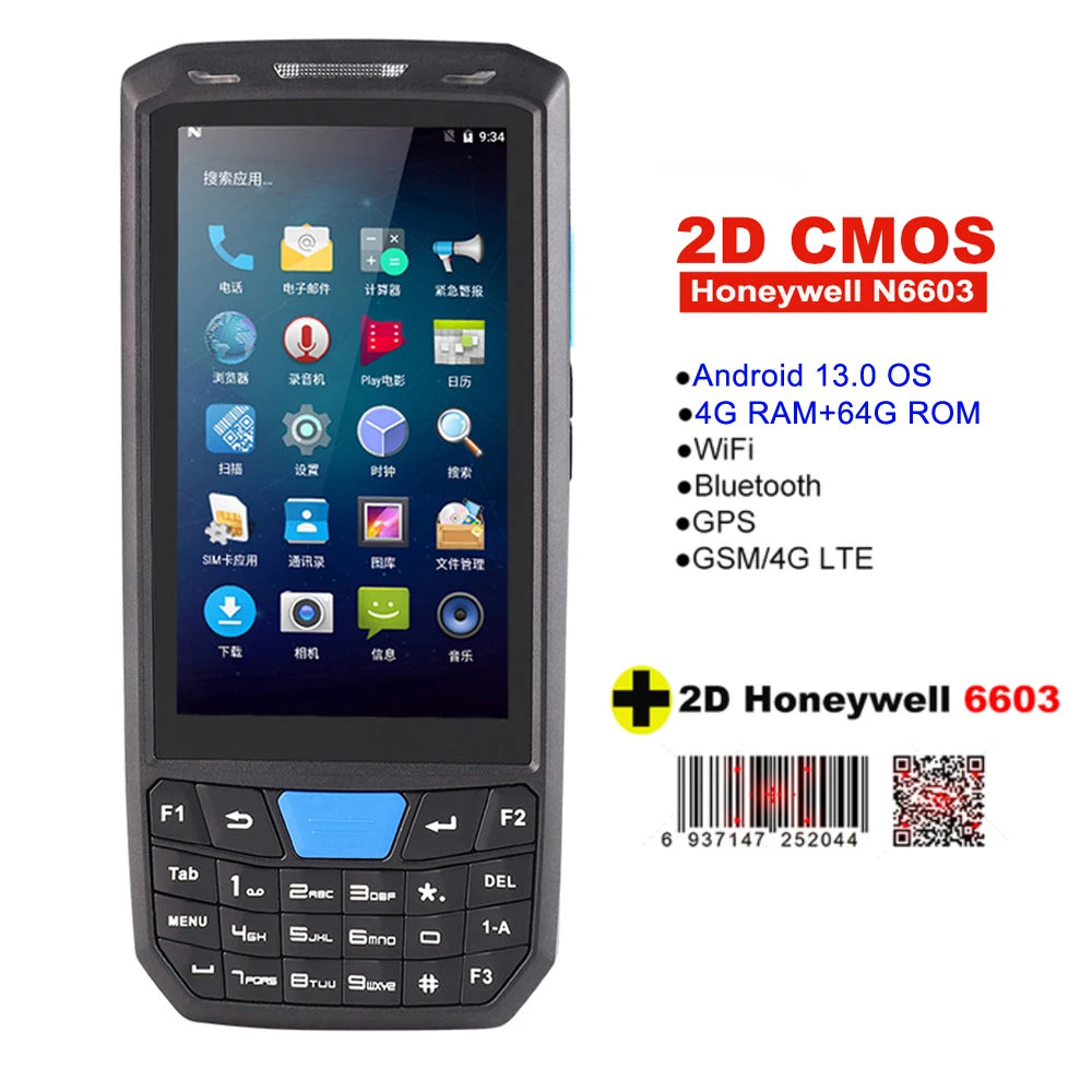 RUGLINE PDA Android Handheld Terminal Honeywell Barcode Scanner 1D 2D QR Portable Data Collector Terminal Device With 4G NFC - Image 25