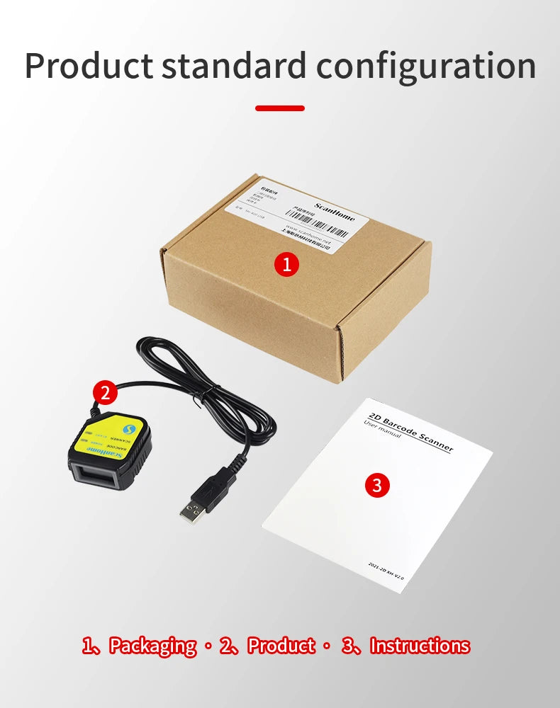 Embedded Barcode Scanner BarCode Reader code reader fixed Mounted code Engine Module USB 1D/2D QR PDF417Code ScanSH-400 - Image 18