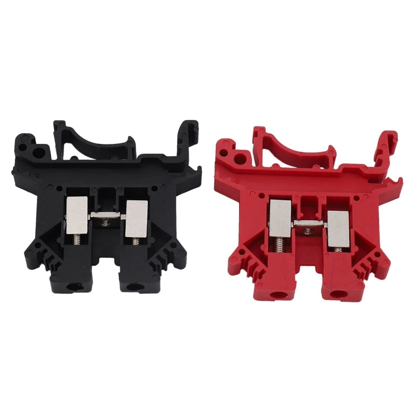 3X DIN Rail Terminal Blocks Kit Terminal+Ground Blocks+Aluminum Rail+End Brackets+End Covers+Jumpers Kits - Image 5