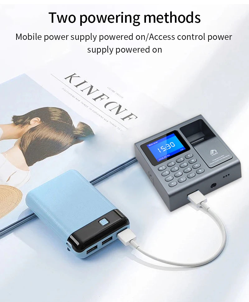 Biometric Fingerprint Scanner RFID Access Control System 1000 User USB Time Recorder Attendance Employee Machine - Image 20